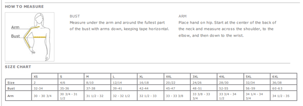 Women's Size Chart